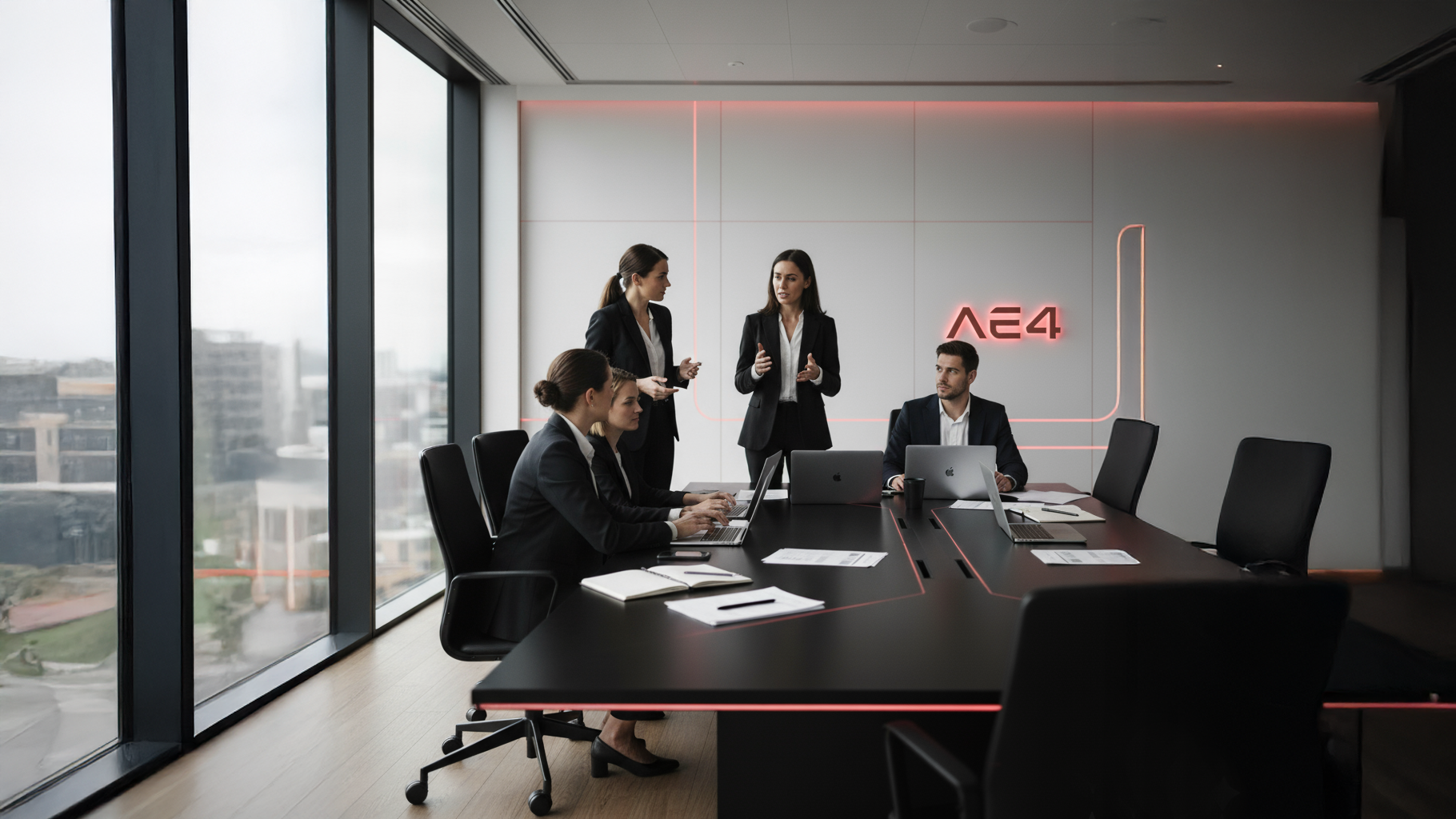 Inteligência Artificial analisando dados de uma reunião.