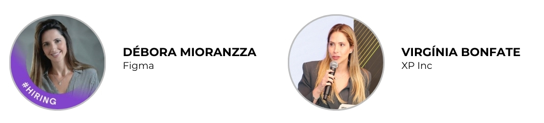[Débora Mioranzza e Virgínia Bonfate no AI Festival da StartSe.]