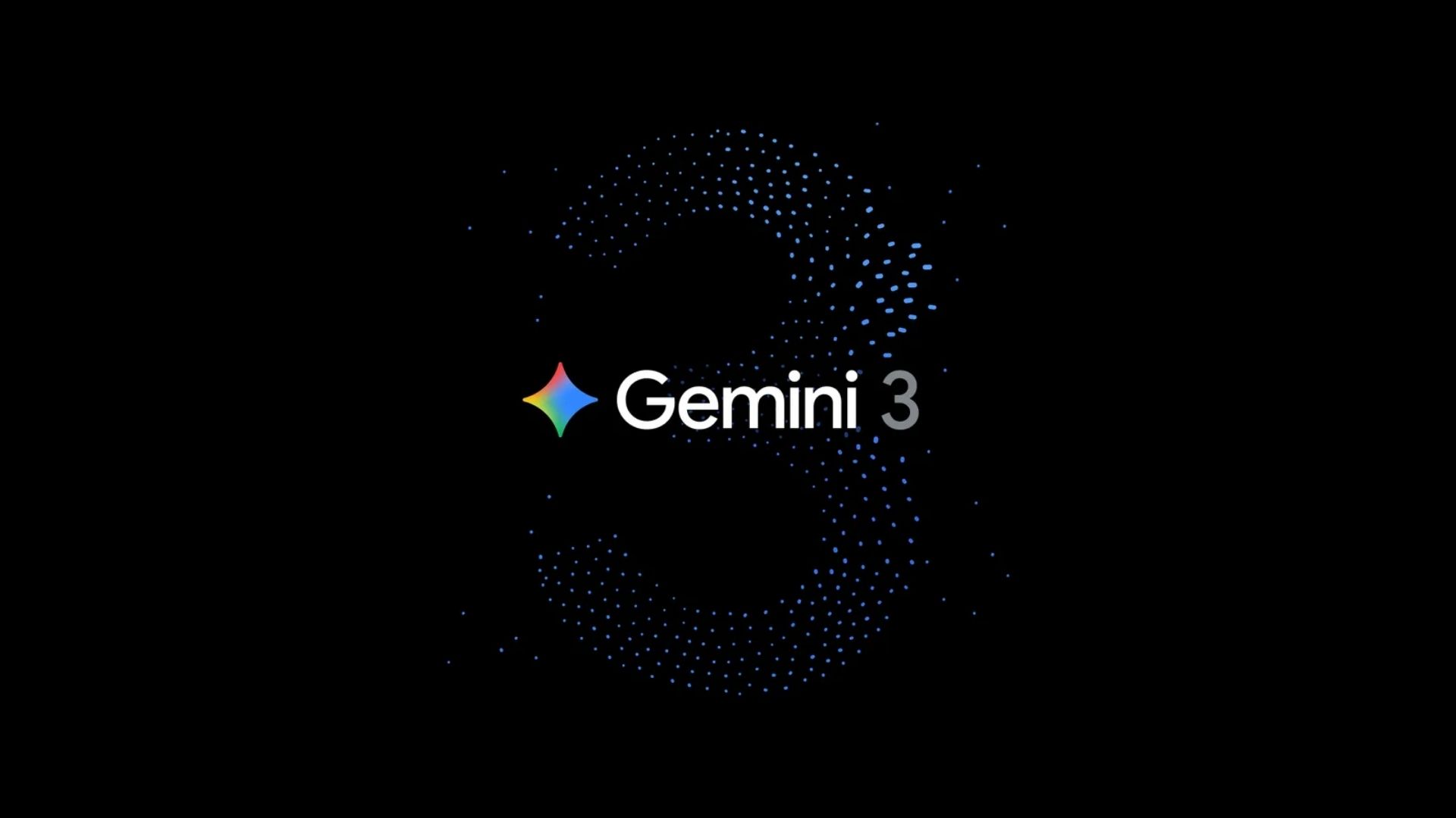 Ilustração do logo Gemini 3 em um fundo de rede neural abstrato, simbolizando a IA multimodal da Google.